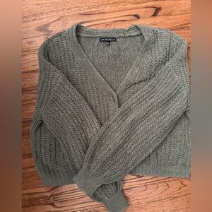 Love Token Women's Knit Cardigan in Olive